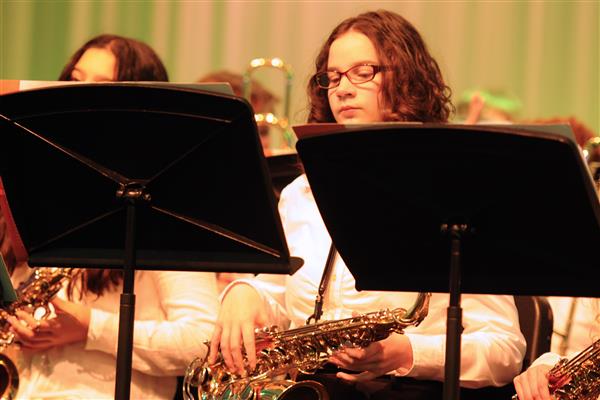 Students performing at the 2023-2024 All County Jazz Concert